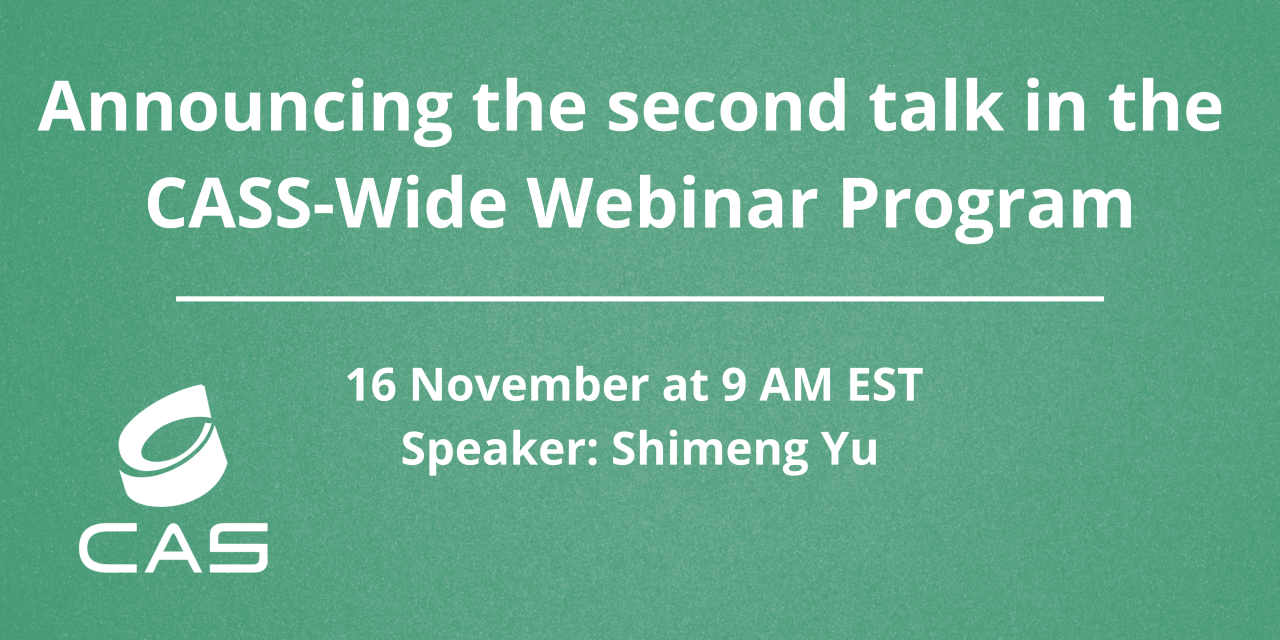 Announcing the second talk in the CASS-Wide Webinar Program | IEEE CASS