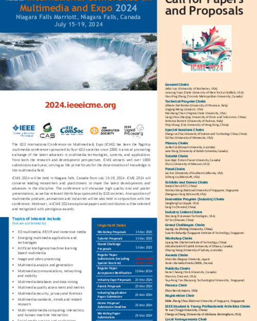 2024 IEEE International Conference on Multimedia and Expo IEEE CASS