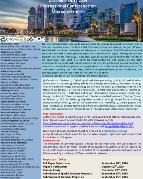 2024 International Conference on Microelectronics (ICM) IEEE CASS